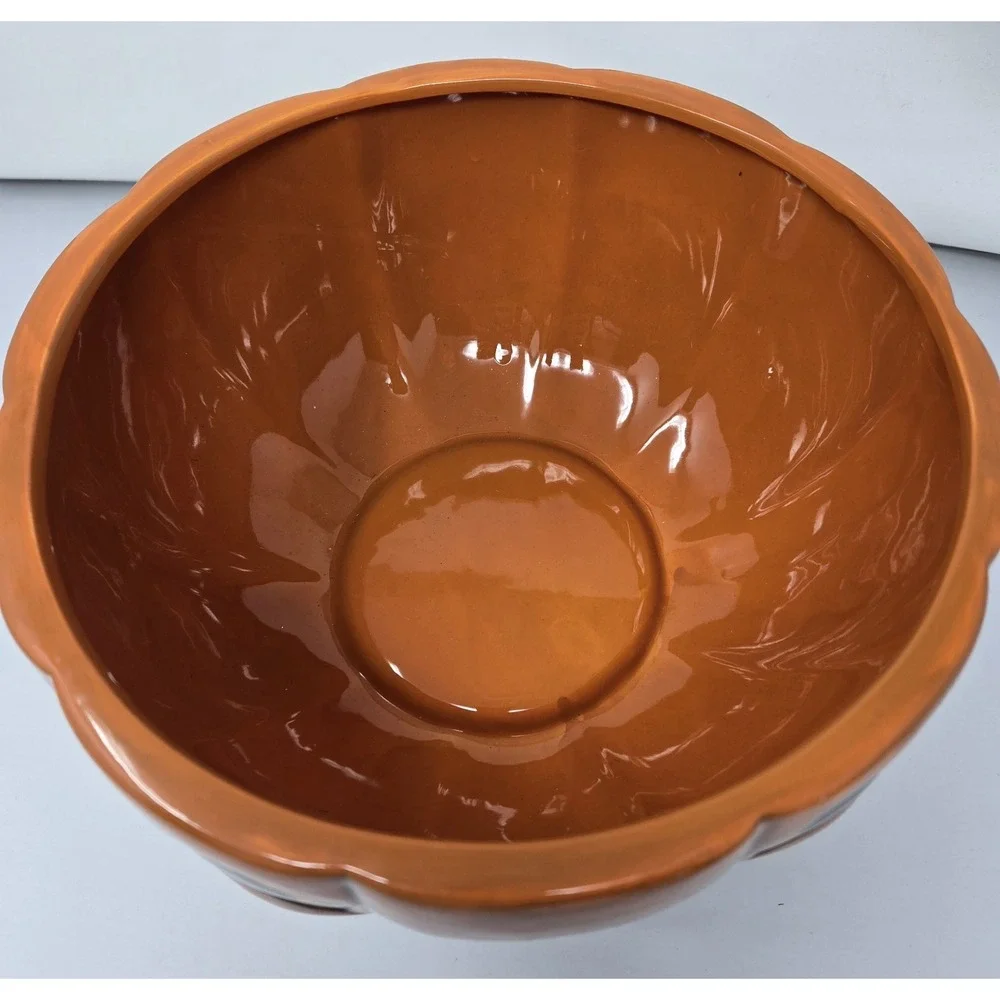 Johanna Parker‎ Large Pumpkin Bowl (candy, Punch) 2022 Halloween Hard To Find